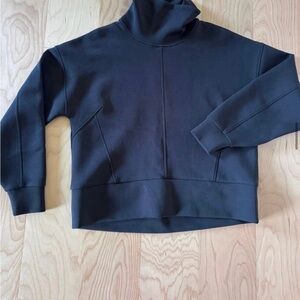 Black cow neck sweatshirt, New